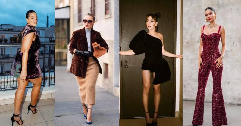 Ide Busana Beludru yang Bernuansa Mewah dan Meriah, Untuk Tahun Baru!